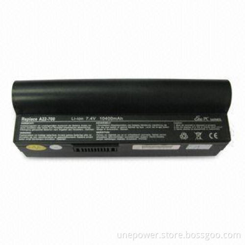 Laptop Battery with 8800mAh Capacity for Asus EEE PC A22-700
